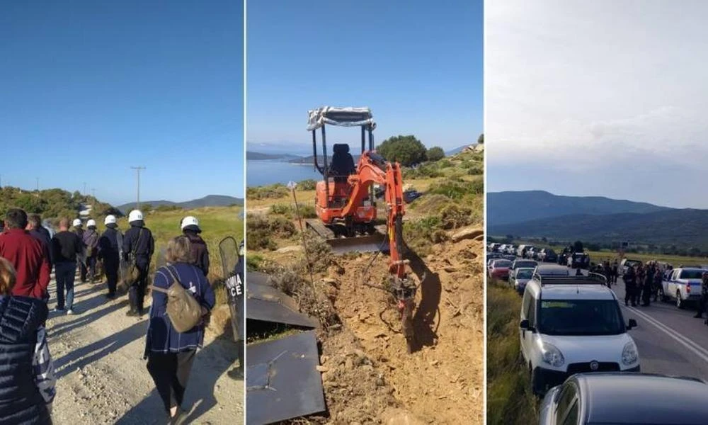 Ξεσηκωμός για τις ανεμογεννήτριες στο Λυκόρεμα Καρύστου - «Πάγωσαν» τα έργα οι κάτοικοι (βίντεο)